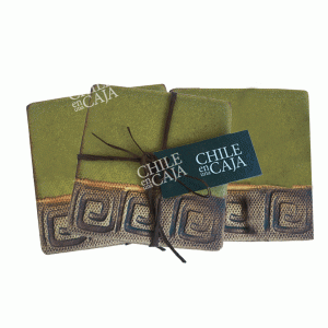 Set 4 posavasos de gres